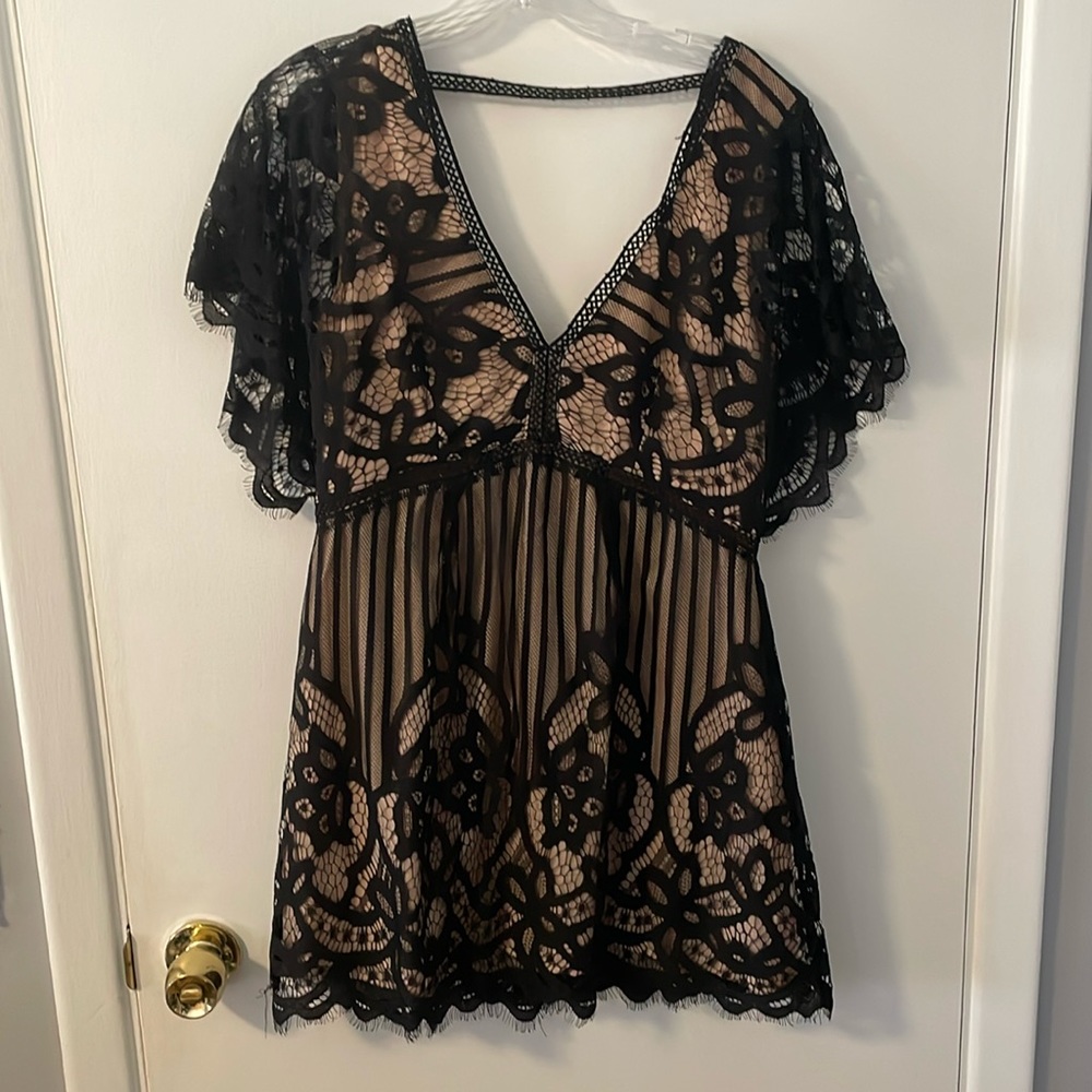 Black lace dress. Worn once. Great condition